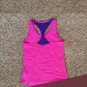 NWT Reebok Pink and BlueRazerback Tank Top Medium